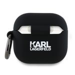TV, Audio-Video si Foto - Portabile audio - Casti audio - Husa pentru Apple AirPods 4 - Karl Lagerfeld Silicone Choupette Head 3D (KLA4RUNCHK) - Black - Infinity.ro
