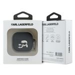 TV, Audio-Video si Foto - Portabile audio - Casti audio - Husa pentru Apple AirPods 4 - Karl Lagerfeld Silicone Karl&Chaupette Head 3D (KLA4RUNKCHK) - Black - Infinity.ro
