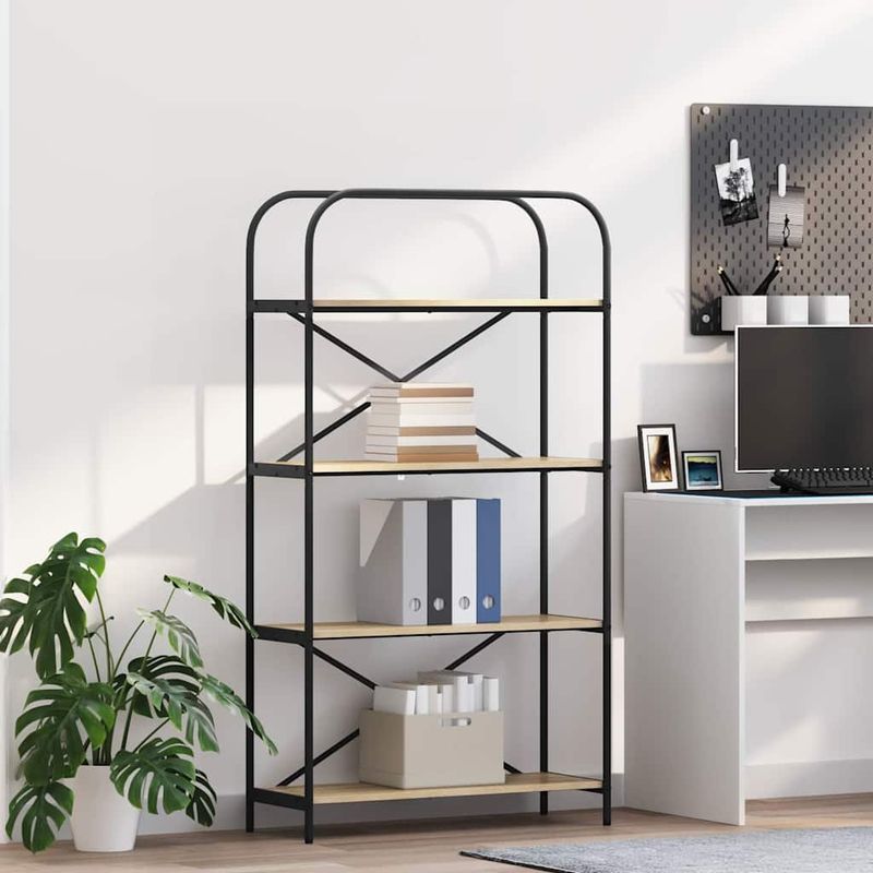 Casa si Gradina - Mobilier - Biblioteci si rafturi - Biblioteci - Raft pentru carti Stejar sonoma 80 x 30 x 146 cm Lemn compozit - Infinity.ro