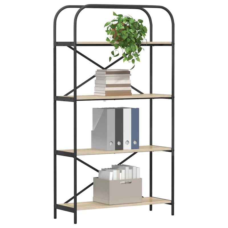 Casa si Gradina - Mobilier - Biblioteci si rafturi - Biblioteci - Raft pentru carti Stejar sonoma 80 x 30 x 146 cm Lemn compozit - Infinity.ro