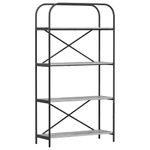 Casa si Gradina - Mobilier - Biblioteci si rafturi - Biblioteci - Raft pentru carti sonoma gri 80 x 30 x 146 cm Lemn compozit - Infinity.ro