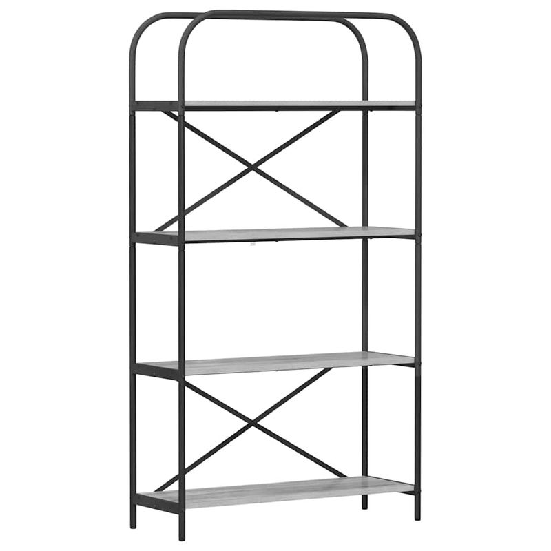 Casa si Gradina - Mobilier - Biblioteci si rafturi - Biblioteci - Raft pentru carti sonoma gri 80 x 30 x 146 cm Lemn compozit - Infinity.ro