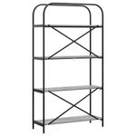 Casa si Gradina - Mobilier - Biblioteci si rafturi - Biblioteci - Raft pentru carti sonoma gri 80 x 30 x 146 cm Lemn compozit - Infinity.ro