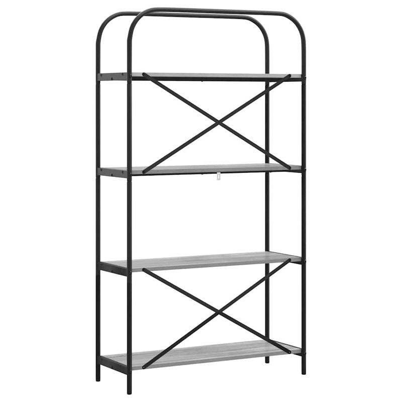 Casa si Gradina - Mobilier - Biblioteci si rafturi - Biblioteci - Raft pentru carti sonoma gri 80 x 30 x 146 cm Lemn compozit - Infinity.ro
