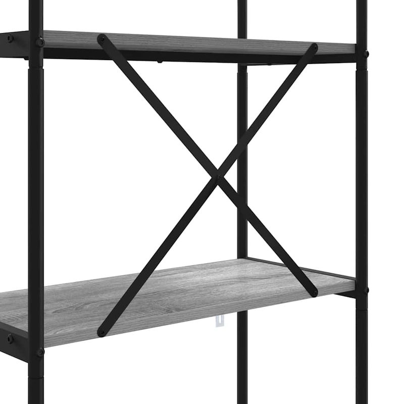 Casa si Gradina - Mobilier - Biblioteci si rafturi - Biblioteci - Raft pentru carti sonoma gri 80 x 30 x 146 cm Lemn compozit - Infinity.ro