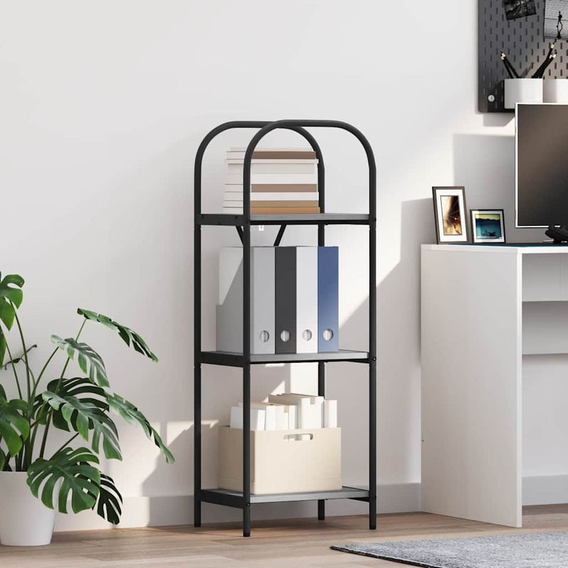 Casa si Gradina - Mobilier - Biblioteci si rafturi - Biblioteci - Raft pentru carti sonoma gri 40 x 30 x 109 cm Lemn compozit - Infinity.ro
