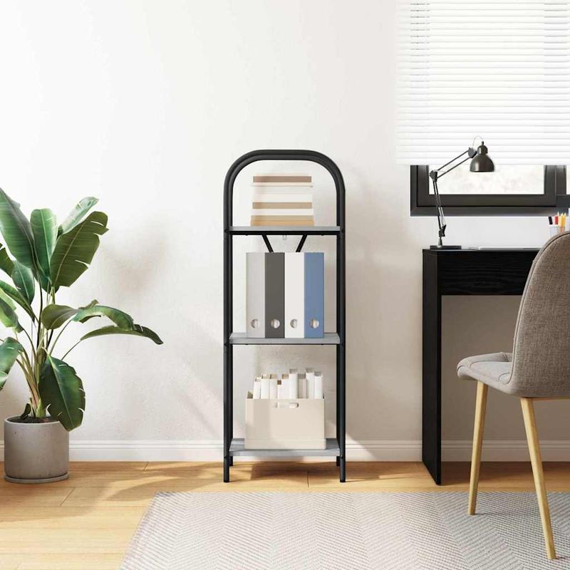 Casa si Gradina - Mobilier - Biblioteci si rafturi - Biblioteci - Raft pentru carti sonoma gri 40 x 30 x 109 cm Lemn compozit - Infinity.ro