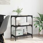 Casa si Gradina - Mobilier - Biblioteci si rafturi - Biblioteci - Dulap pentru carti Stejar negru 60 x 33 x 71 cm Lemn compozit - Infinity.ro