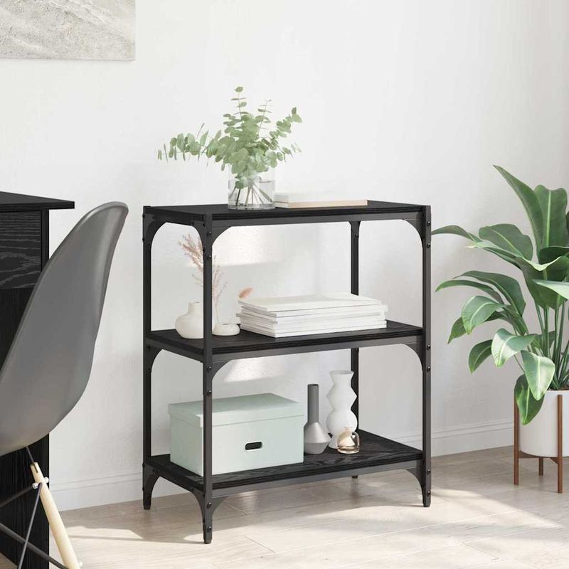 Casa si Gradina - Mobilier - Biblioteci si rafturi - Biblioteci - Dulap pentru carti Stejar negru 60 x 33 x 71 cm Lemn compozit - Infinity.ro