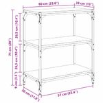 Casa si Gradina - Mobilier - Biblioteci si rafturi - Biblioteci - Dulap pentru carti Stejar negru 60 x 33 x 71 cm Lemn compozit - Infinity.ro