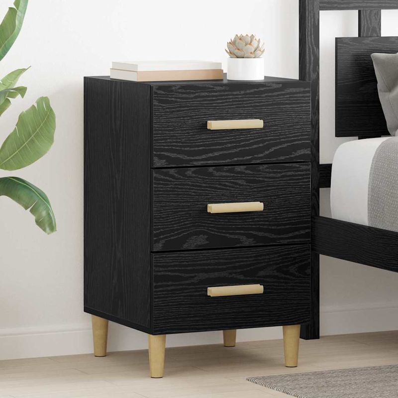 Casa si Gradina - Mobilier - Comode si corpuri - Noptiere - Noptiera Stejar negru 40 x 40 x 66 cm Lemn compozit - Infinity.ro