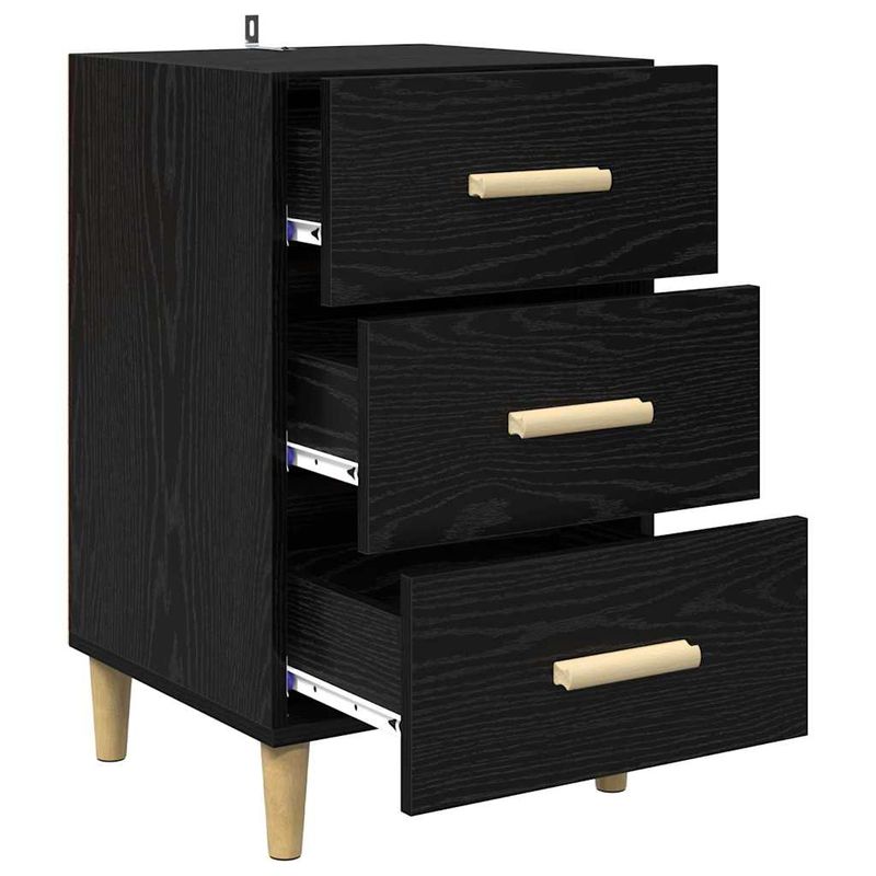 Casa si Gradina - Mobilier - Comode si corpuri - Noptiere - Noptiera Stejar negru 40 x 40 x 66 cm Lemn compozit - Infinity.ro
