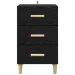 Casa si Gradina - Mobilier - Comode si corpuri - Noptiere - Noptiera Stejar negru 40 x 40 x 66 cm Lemn compozit - Infinity.ro