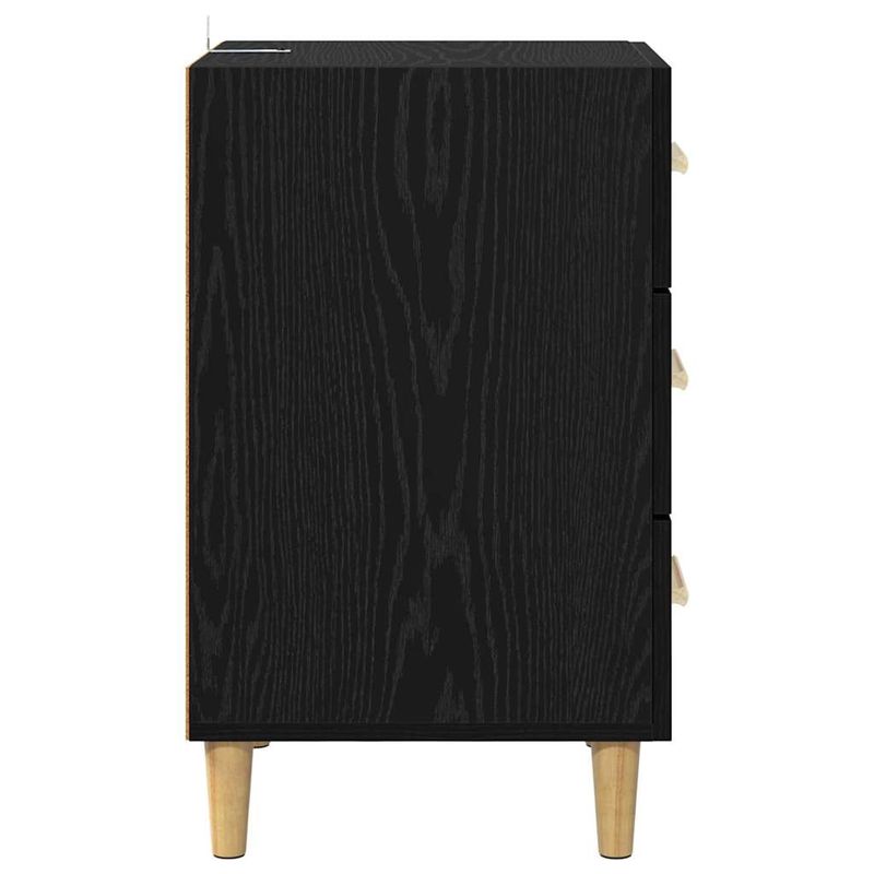 Casa si Gradina - Mobilier - Comode si corpuri - Noptiere - Noptiera Stejar negru 40 x 40 x 66 cm Lemn compozit - Infinity.ro