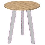 Casa si Gradina - Mobilier - Feronerie si accesorii mobila - Placa de masa stejar artizanal 40 x 40 x 1.5 cm Lemn compozit - Infinity.ro