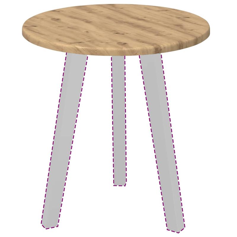Casa si Gradina - Mobilier - Feronerie si accesorii mobila - Placa de masa stejar artizanal 40 x 40 x 1.5 cm Lemn compozit - Infinity.ro