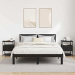Casa si Gradina - Mobilier - Comode si corpuri - Noptiere - Noptiera cu sertar 2 pcs Stejar negru 40 x 42 x 56 cm - Infinity.ro