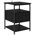 Casa si Gradina - Mobilier - Comode si corpuri - Noptiere - Noptiera cu sertar 2 pcs Stejar negru 40 x 42 x 56 cm - Infinity.ro
