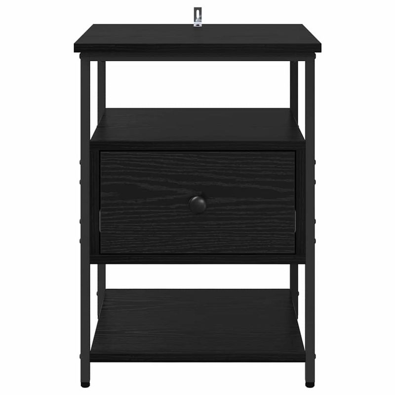 Casa si Gradina - Mobilier - Comode si corpuri - Noptiere - Noptiera cu sertar 2 pcs Stejar negru 40 x 42 x 56 cm - Infinity.ro
