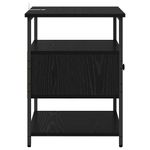 Casa si Gradina - Mobilier - Comode si corpuri - Noptiere - Noptiera cu sertar 2 pcs Stejar negru 40 x 42 x 56 cm - Infinity.ro