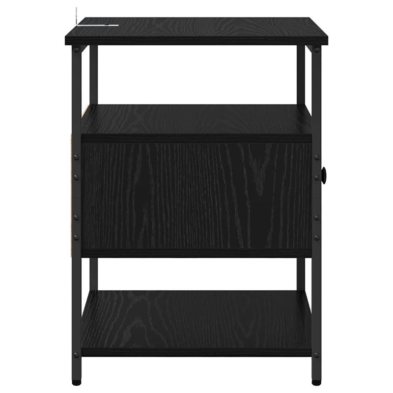 Casa si Gradina - Mobilier - Comode si corpuri - Noptiere - Noptiera cu sertar 2 pcs Stejar negru 40 x 42 x 56 cm - Infinity.ro