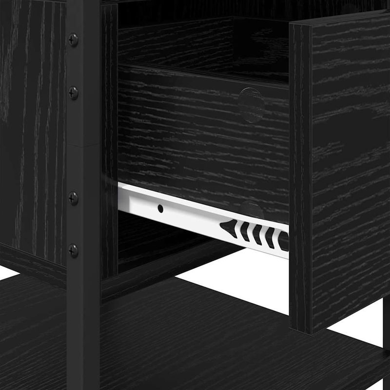 Casa si Gradina - Mobilier - Comode si corpuri - Noptiere - Noptiera cu sertar 2 pcs Stejar negru 40 x 42 x 56 cm - Infinity.ro