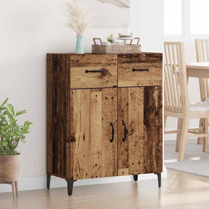 Casa si Gradina - Mobilier - Comode si corpuri - Comode - Bufet cu sertar Lemn vechi 34 x 69.5 x 90 cm Lemn compozit - Infinity.ro