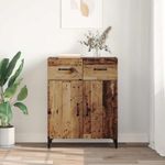 Casa si Gradina - Mobilier - Comode si corpuri - Comode - Bufet cu sertar Lemn vechi 34 x 69.5 x 90 cm Lemn compozit - Infinity.ro