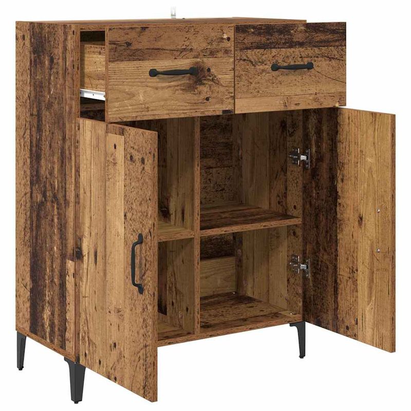 Casa si Gradina - Mobilier - Comode si corpuri - Comode - Bufet cu sertar Lemn vechi 34 x 69.5 x 90 cm Lemn compozit - Infinity.ro