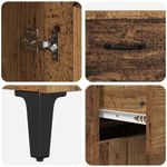 Casa si Gradina - Mobilier - Comode si corpuri - Comode - Bufet cu sertar Lemn vechi 34 x 69.5 x 90 cm Lemn compozit - Infinity.ro