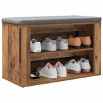 Casa si Gradina - Mobilier - Organizare si depozitare - Organizator incaltaminte - Raft pentru incaltaminte cu raft Lemn vechi 75 x 35 x 45 cm - Infinity.ro