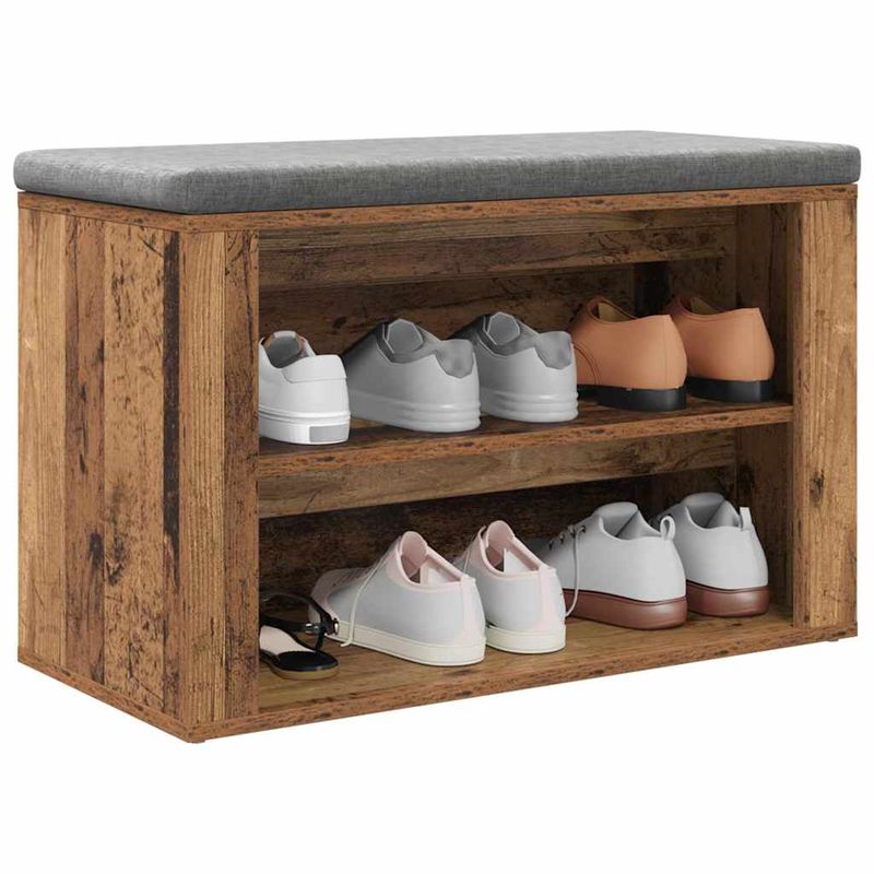 Casa si Gradina - Mobilier - Organizare si depozitare - Organizator incaltaminte - Raft pentru incaltaminte cu raft Lemn vechi 75 x 35 x 45 cm - Infinity.ro