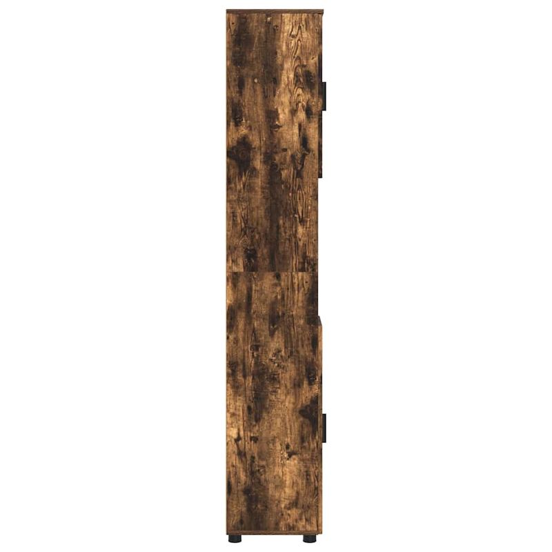 Casa si Gradina - Mobilier - Mobilier baie - Corpuri baie - Dulap de baie inalt cu usa Stejar afumat 30 x 35 x 192 cm - Infinity.ro