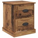 Casa si Gradina - Mobilier - Comode si corpuri - Noptiere - Noptiera Lemn vechi 39 x 39 x 47.5 cm Lemn compozit - Infinity.ro