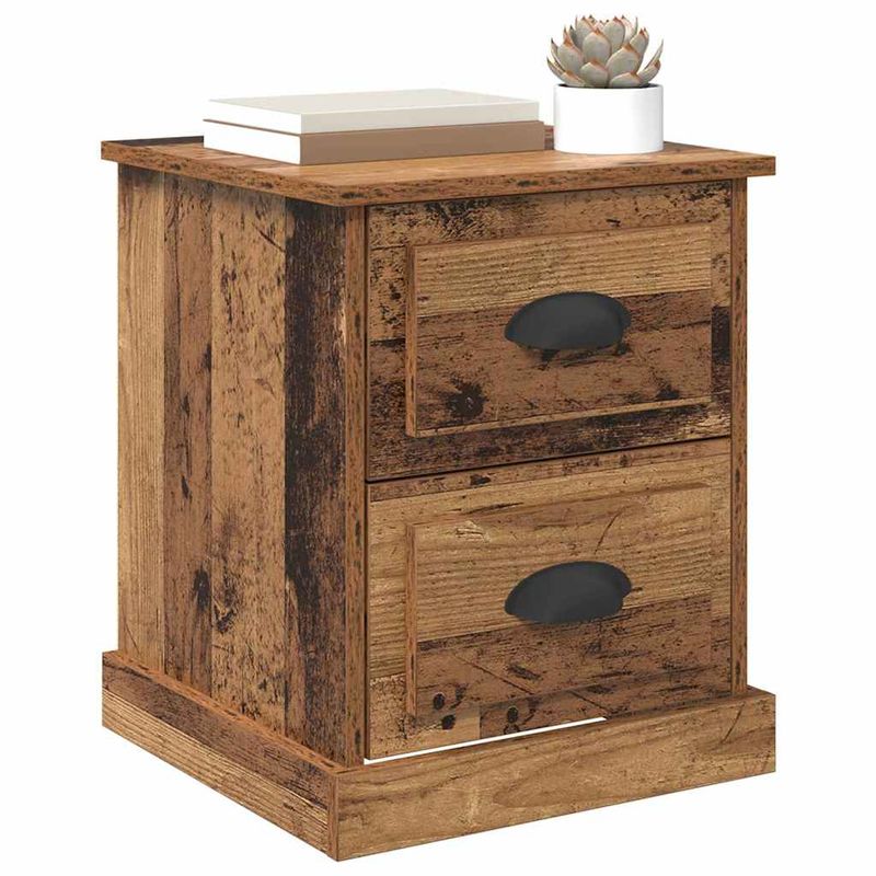 Casa si Gradina - Mobilier - Comode si corpuri - Noptiere - Noptiera Lemn vechi 39 x 39 x 47.5 cm Lemn compozit - Infinity.ro