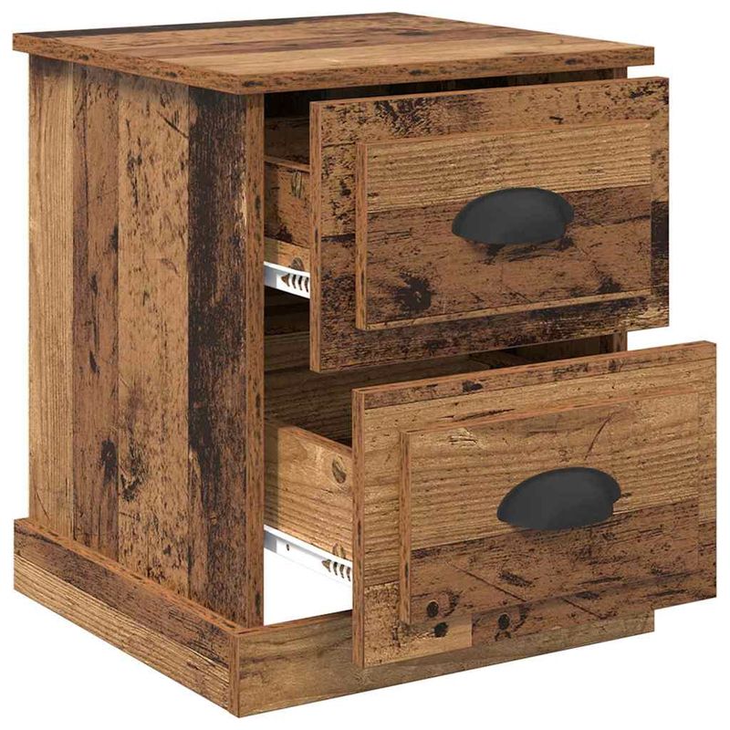 Casa si Gradina - Mobilier - Comode si corpuri - Noptiere - Noptiera Lemn vechi 39 x 39 x 47.5 cm Lemn compozit - Infinity.ro