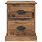 Casa si Gradina - Mobilier - Comode si corpuri - Noptiere - Noptiera Lemn vechi 39 x 39 x 47.5 cm Lemn compozit - Infinity.ro