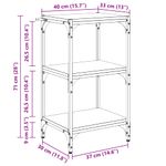 Casa si Gradina - Mobilier - Biblioteci si rafturi - Biblioteci - Dulap pentru carti stejar artizanal 40 x 33 x 71 cm - Infinity.ro