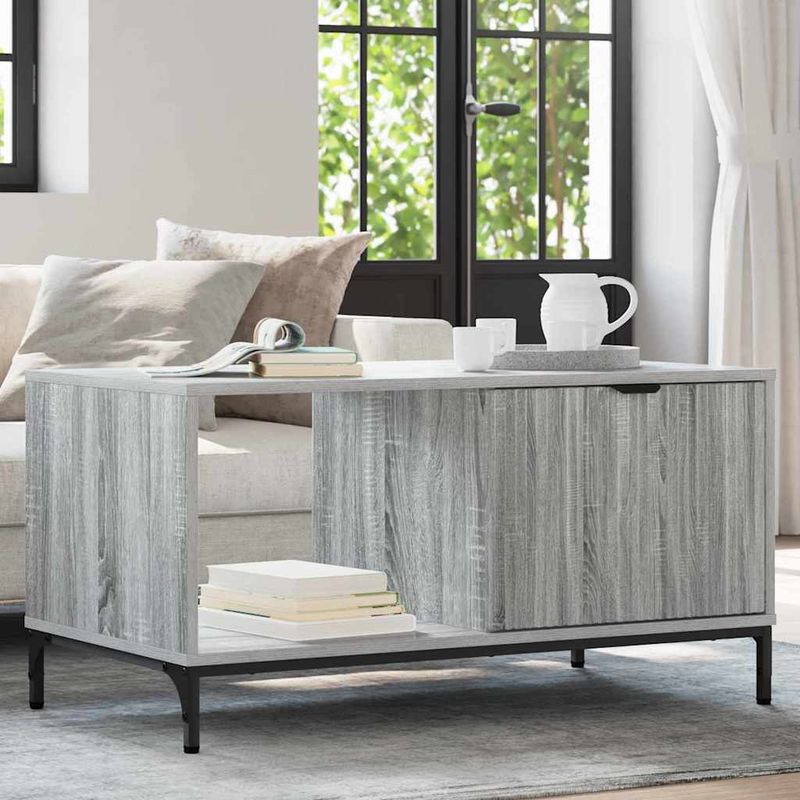 Casa si Gradina - Mobilier - Mese si birouri - Masute de cafea - Masa de cafea sonoma gri 90 x 49 x 46 cm Lemn compozit - Infinity.ro
