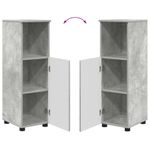 Casa si Gradina - Mobilier - Mobilier baie - Corpuri baie - Dulap de Baie cu raft Gri beton 30 x 35 x 95 cm Lemn compozit - Infinity.ro