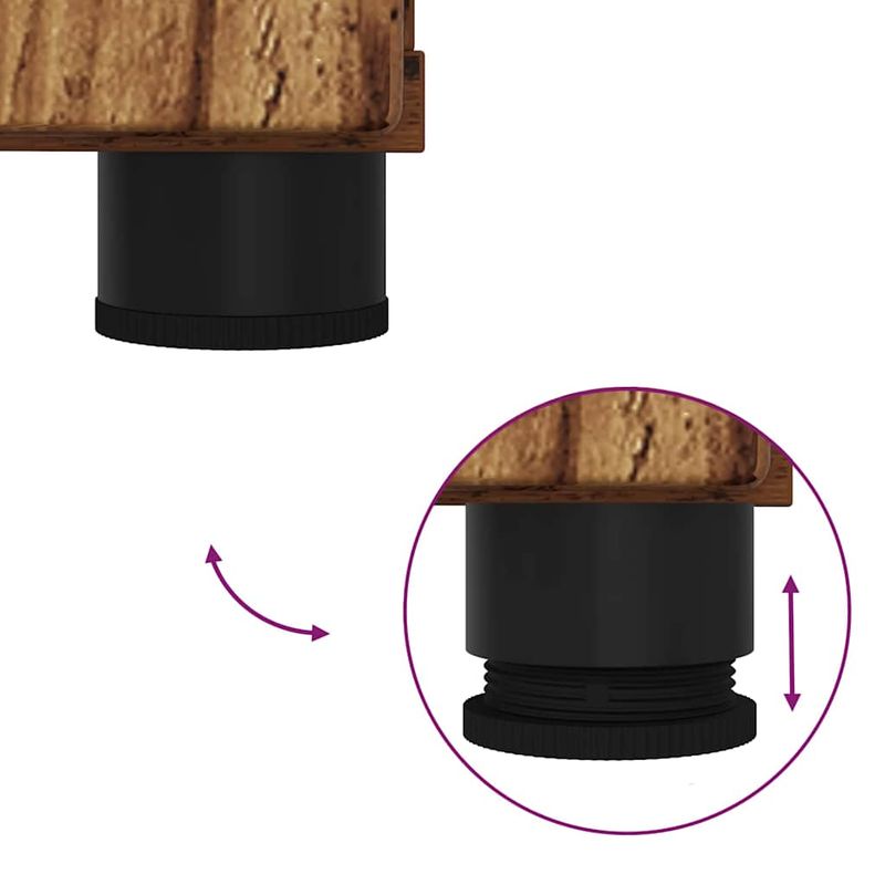 Casa si Gradina - Mobilier - Mobilier baie - Corpuri baie - Dulap de Baie cu usa Lemn vechi 30 x 35 x 80 cm Lemn compozit - Infinity.ro