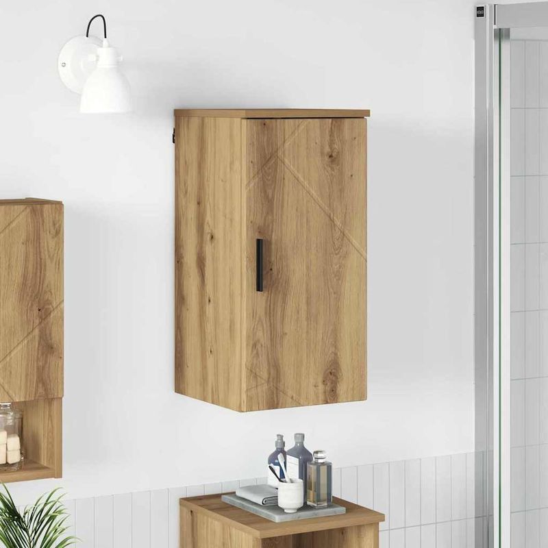 Casa si Gradina - Mobilier - Mobilier baie - Corpuri baie - Dulap de Baie stejar artizanal 30 x 31.5 x 61 cm Lemn compozit - Infinity.ro