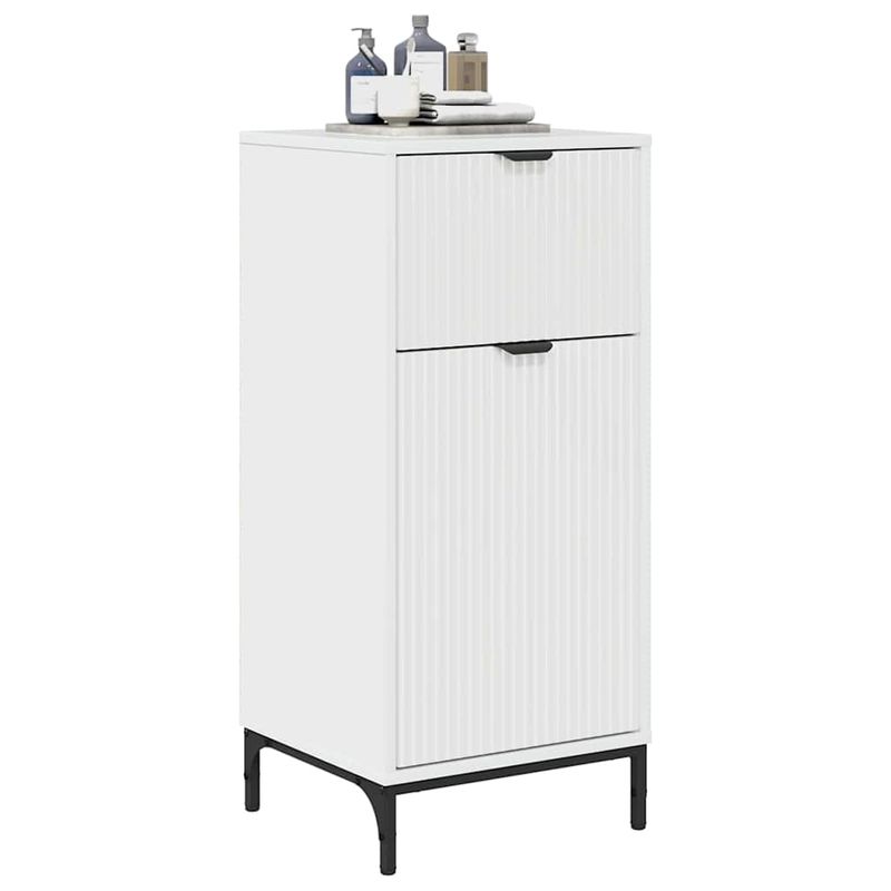 Casa si Gradina - Mobilier - Mobilier baie - Corpuri baie - Dulap de Baie Alb foarte lucios 39.5 x 36 x 88 cm Lemn compozit - Infinity.ro