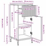 Casa si Gradina - Mobilier - Mobilier baie - Corpuri baie - Dulap de Baie Alb foarte lucios 39.5 x 36 x 88 cm Lemn compozit - Infinity.ro