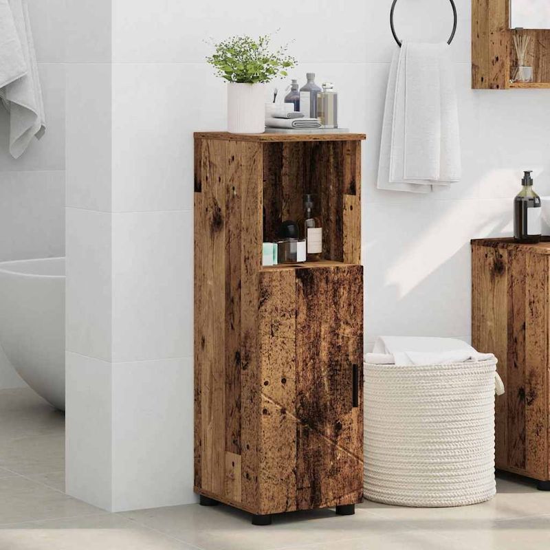 Casa si Gradina - Mobilier - Mobilier baie - Corpuri baie - Dulap de Baie cu raft Lemn vechi 30 x 35 x 95 cm Lemn compozit - Infinity.ro