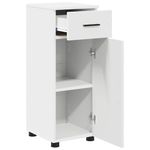 Casa si Gradina - Mobilier - Mobilier baie - Corpuri baie - Dulap de Baie cu sertar Alb 30 x 35 x 80 cm Lemn compozit - Infinity.ro