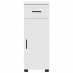 Casa si Gradina - Mobilier - Mobilier baie - Corpuri baie - Dulap de Baie cu sertar Alb 30 x 35 x 80 cm Lemn compozit - Infinity.ro