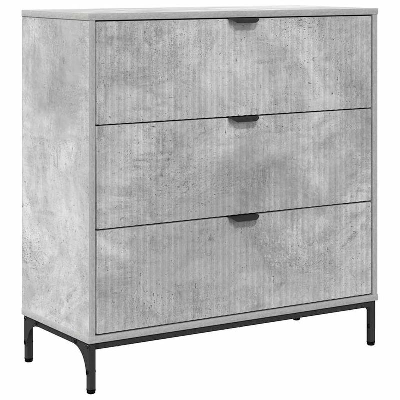 Casa si Gradina - Mobilier - Comode si corpuri - Comode - Bufet cu sertar Gri beton 79.5 x 33 x 82 cm Lemn compozit - Infinity.ro