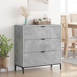 Casa si Gradina - Mobilier - Comode si corpuri - Comode - Bufet cu sertar Gri beton 79.5 x 33 x 82 cm Lemn compozit - Infinity.ro