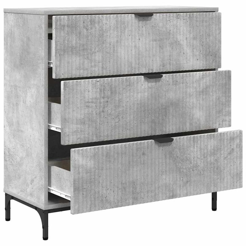 Casa si Gradina - Mobilier - Comode si corpuri - Comode - Bufet cu sertar Gri beton 79.5 x 33 x 82 cm Lemn compozit - Infinity.ro